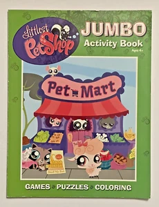 Hasbro 2009 Littlest Pet Mart Shop Jumbo Activity Books Games Puzzles Coloring - Picture 1 of 17