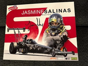 Jasmine Salinas Signed Promo Card Nhra Drag Racing Autographed 2023 - Picture 1 of 1