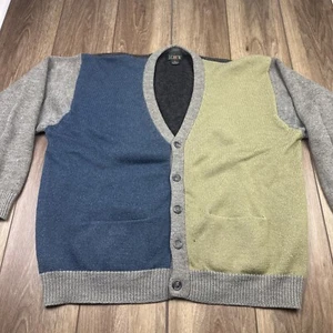 J Crew Mens XL Oarsman vintage cardigan brushed wool  v neck pockets grandpa - Picture 1 of 14