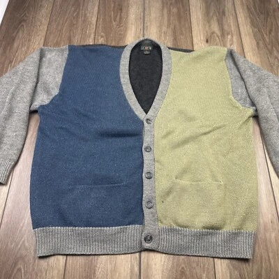 J Crew Mens XL Oarsman vintage cardigan brushed wool  v neck pockets grandpa - Image 1 of 4