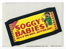 1974 Topps Wacky Packages 7th Series 7 SOGGY BABIES nm- o/c