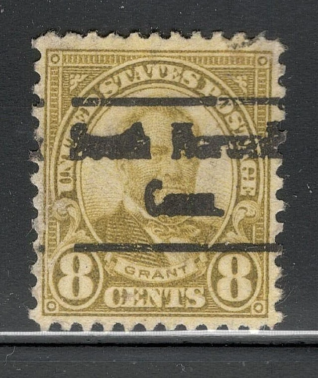 Sc # 640 ~ 8 cent Ulysses S. Grant Issue, Precancel, South Norwalk Conn. - Image 1 of 1