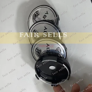 4pcs 60 mm Silver Black Cobra Logo Alloy Wheel Center Caps Rim Hub Caps for Ford - Bild 1 von 3