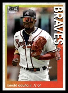 2022 Topps Archives Snapshots #5 Ronald Acuña Jr. Atlanta Braves MINT - Picture 1 of 2