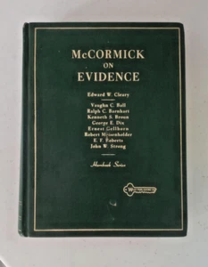 McCormick on Evidence Hornbook Serie HB 2. Auflage 1975 Katalog Nr. 71-189547 - Bild 1 von 11