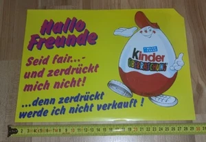 Kinder Überraschung Hallo Freunde Seid fair und zerdrückt mich nicht Promo RAR - Bild 1 von 1