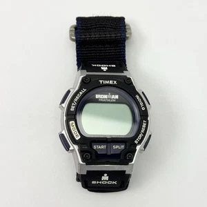 Timex T5K198, "Ironman Triathlon" 30-Lap Nylon Watch, Shock, Indiglo, Alarm Used - Picture 1 of 4