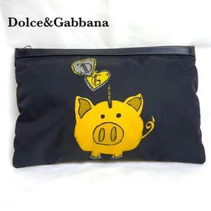 Portafoglio portamonete Dolce Gabbana illustrazione maiale nylon usato D&G - Foto 1 di 11