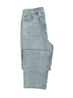 Женские джинсы MICHAEL Michael Kors с широкой талией (12, синяя дымка стирка) - Изображение 1 из 3