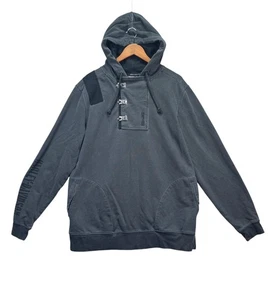 Harley Davidson Motorcycles Hoodie Large grau Metallschließe Winter Ellenbogen Shirt L - Bild 1 von 7