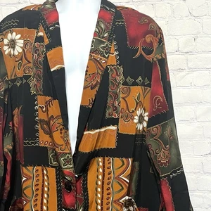 Blazer para mujer Kensington cuadrado vintage hecho en EE. UU. marrón botón único talla 3X - Imagen 1 de 13