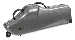 Hochwertiger Koffer in Carbon-Optik m. Rucksackgurten f. Baritonsaxofon Saxofon - Bild 1 von 11