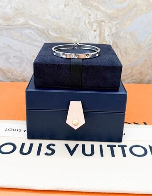 Brazalete Louis Vuitton Empreinte Oro Blanco 18K Foto 1 de 4