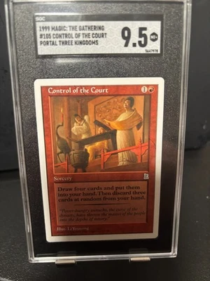 Portal Three Kingdoms Control of the court rare SGC 9.5 Magic MTG P3K #105 - Image 1 of 2