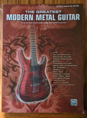 The Greatest Modern Metal Guitar Authentic Guitar Edition, Alfred Publishing - Image 1 of 4
