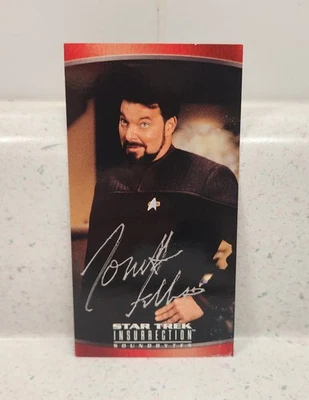 Star Trek Insurrection Soundbytes #32 cmdr. Riker Firmado Jonathan Frakes 1998 Foto 1 de 4