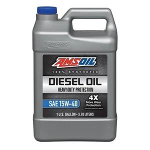 Amsoil Heavy-Duty 15W-40 100% Synthetic Diesel Engine Oil 3.78L Bottle ADP1G - Picture 1 of 1