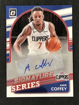 2021-22 Donruss Optic Signature Series #SS-ACF Amir Coffey LA Clippers AUTO - Image 1 of 2