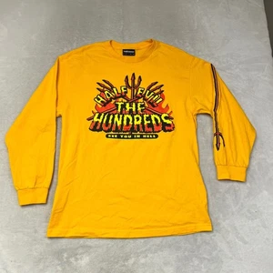 The Hundreds X Half Evil Long Sleeve T Shirt Yellow Mens Size Large - Picture 1 of 9