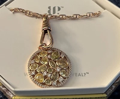 Collar Bomb Party noviembre 2025 creado en laboratorio citrino chapado en oro rosa  Foto 1 de 2