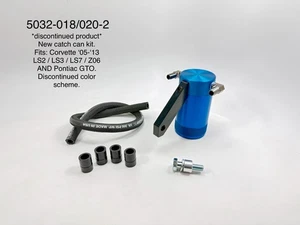 For 05-13 Corvette Billet Catch Can Oil LS2 LS3 LS7 Z06 Vette Chevy Blue GTO - Picture 1 of 1