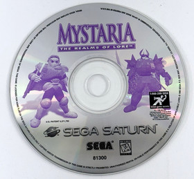 Mystaria: The Realms of Lore (Sega Saturn, 1995) Game Disc - Tested