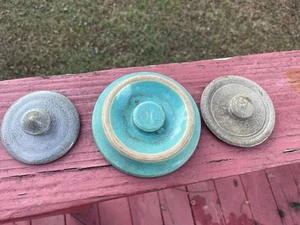 Antiker Steinzeug Topf Deckel 3 Stück - Bild 1 von 5