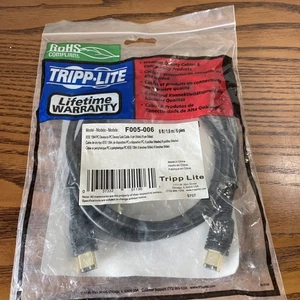 Tripp Lite (F005-015)  6FT FIREWIRE CABLE IEEE 6PIN/6PIN M/M (G) - Picture 1 of 4