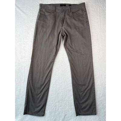 Lucky Brand 121 Slim Straight Mens Chino Pants 34x32 Charcoal Gray  - Image 1 of 4