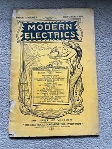 Modern Electrics Magazine Vintage October 1910 - Picture 1 of 7