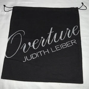 Autentico sacchetto antipolvere Judith Leiber Overture nero 13,5x14” scarpe borsa portaoggetti - Foto 1 di 6