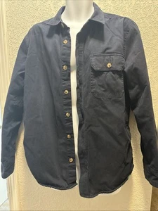 Wool rich Flannel Lined Shirt Jacket Men’s Sz M - Picture 1 of 6