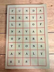 Fundamentals of Naval Operations Analysis (revised, 1970) Paperback - Picture 1 of 13