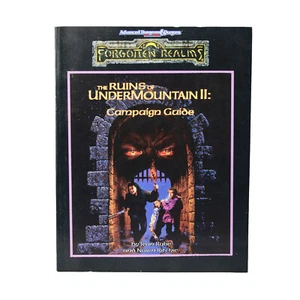 Vintage TSR AD&D The Ruins of Undermountain II Campaign Guide Forgotten Realms - Picture 1 of 3
