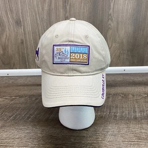 Official 2018 Breeders' Cup Hat- Tan Purple Cotton 35th Anniversary - Picture 1 of 10