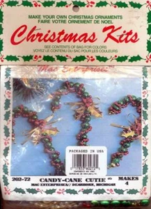 NEU MAC ENTERPRISES ZUCKERSTANGE CUTIE ORNAMENT KIT MACHT 4 - Bild 1 von 2