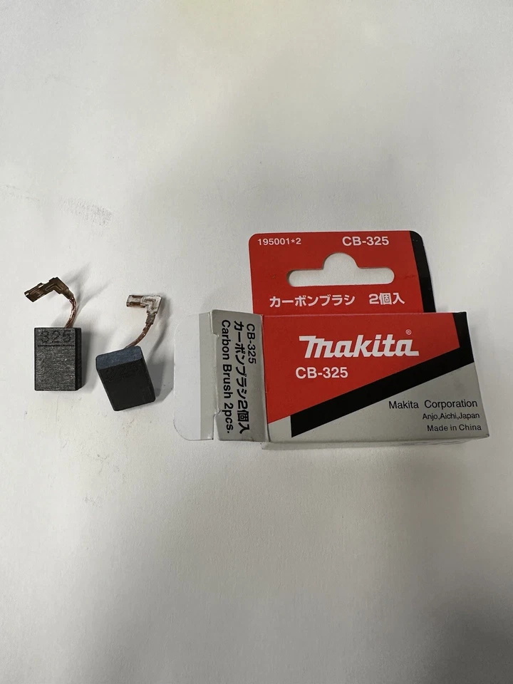 Juego de cepillos de carbono originales Makita CB325 CB-325 - 1 par Foto 1 de 1