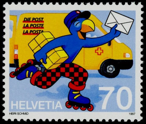 Switzerland 986 MNH "Globi" as Postman Cover