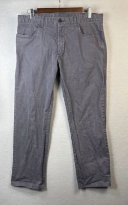 Calvin Klein Chino Pants Men's Size 34x30 Gray Canvas Flat Front Office Wear - Image 1 of 4
