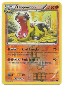Pokémon Blanco y Negro Next Destinies 2012 Holofoil inverso #66/99 Hippowdon - Imagen 1 de 1