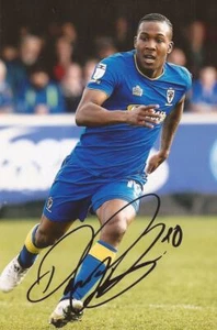 AFC WIMBLEDON* DOMINIC POLEON SIGNED 6x4 ACTION PHOTO+COA  - Picture 1 of 1