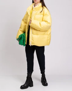 Prezzo consigliato €1149 IENKI IENKI piumino giacca taglia M full zip giallo collo alto - Foto 1 di 11
