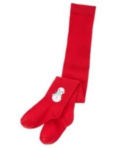 New Red Gymboree Cozy Cutie Snowman Tights Size 10-12 NIP NWT - Picture 1 of 1
