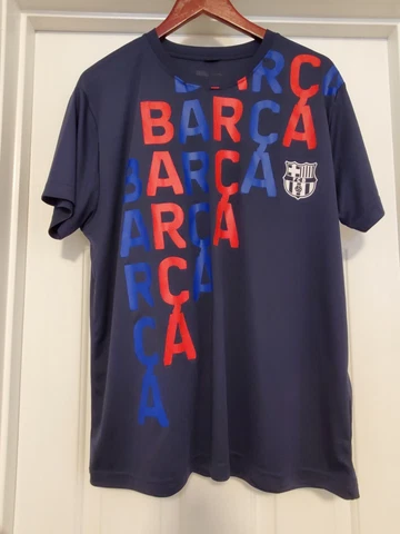 FCB Barcelona Men's XL Short Sleeve Graphic Soccer Shirt Cover