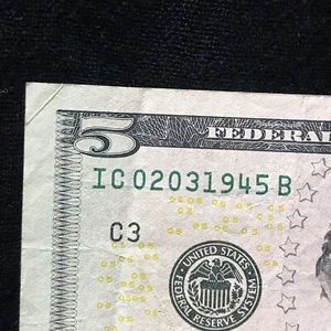 February Birthday Note 02-03-1945 Fancy Serial Number Federal 2006 Series - Picture 1 of 14