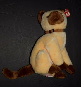 VINTAGE, TY Beanie Baby PLUSH TOY FIRE SALE: 10.50," "SIAM CAT," New - Picture 1 of 4