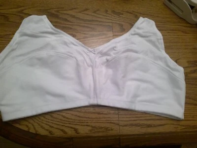 Comfort Choice sz 52DD 27-0402-1 white Cotton Wireless Bra NEW - Image 1 of 4