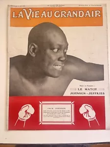 1910 La Vie Au Grandair Magazin Juli Jack Johnson Boxmeisterschaft Cover - Bild 1 von 6