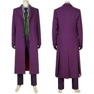 The Dark Knight Batman Joker Cosplay Kostüm lila Mantel Erwachsene Halloween Outfit - Bild 1 von 22