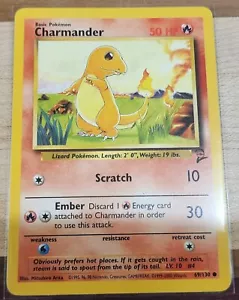 Juego de cartas coleccionables Pokémon: Charmander - 69/130 - Juego base 2 - Casi nuevo - Imagen 1 de 2